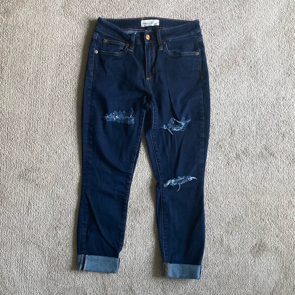 Gap Curvy True Skinny Cropped Cuffed Bottoms